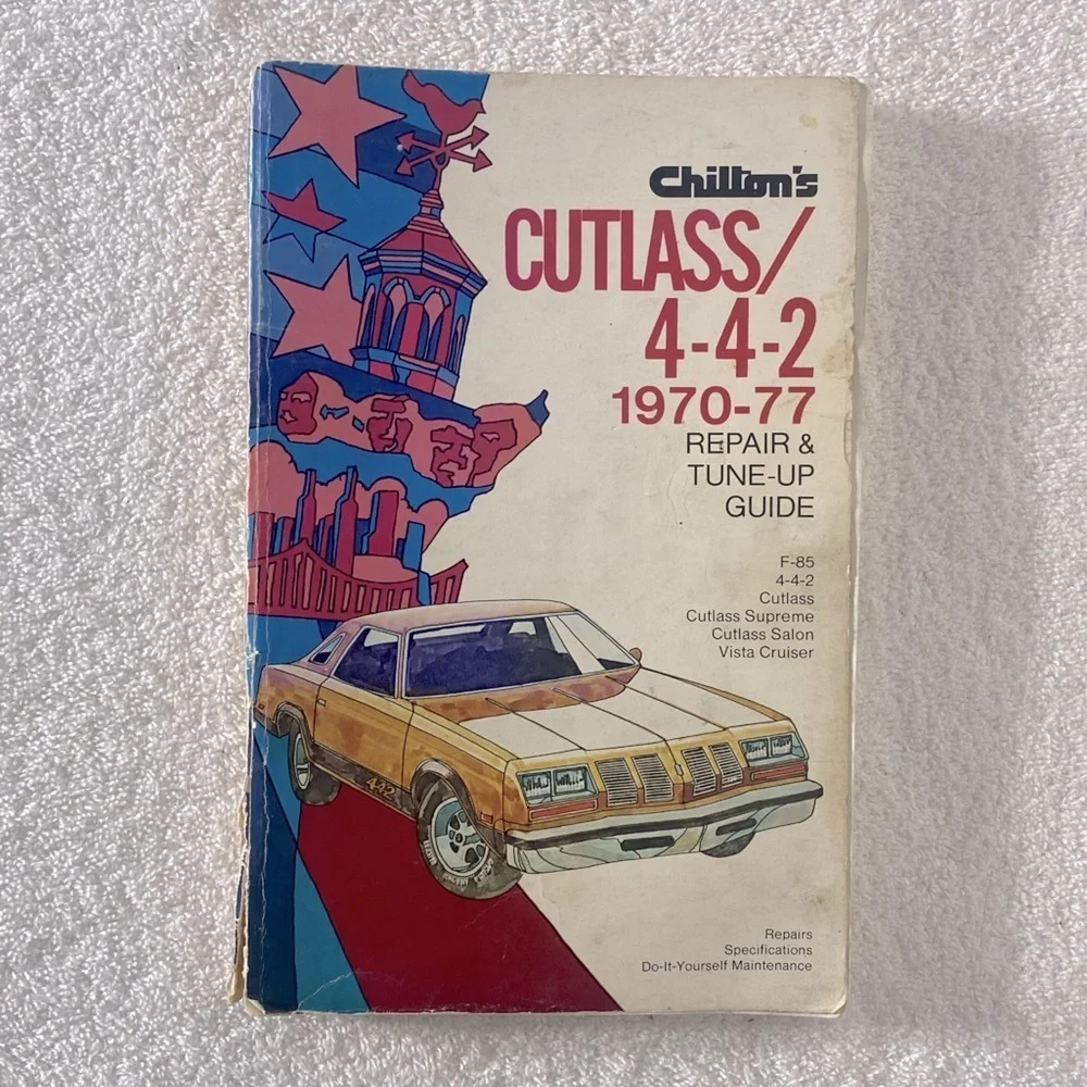 5/$35 Vintage Chilton’s Cutlass /4-4-2 1970-77 Repair And Tune Up Guide